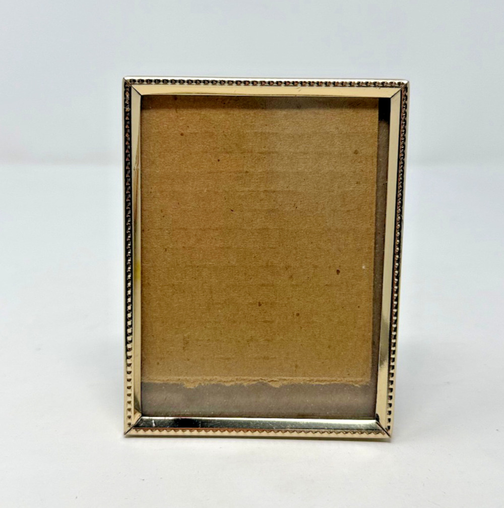 Intercraft Gold-Tone Metal Tabletop Picture Frame 4 3/8 x 3 3/8 in